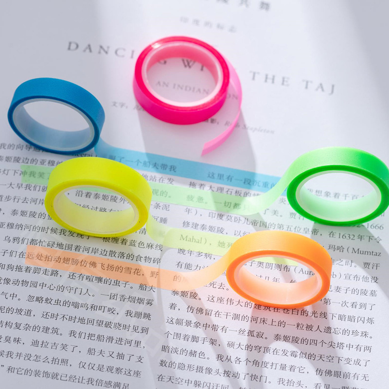 Correction Tape Roller - 5 Rolls Multicolor Writable Sticky Note,