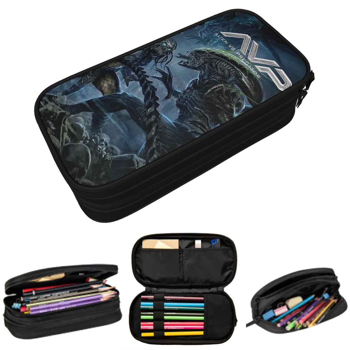 Office Supply Vs Stationery - Alien Vs Predator Game Pencil Case