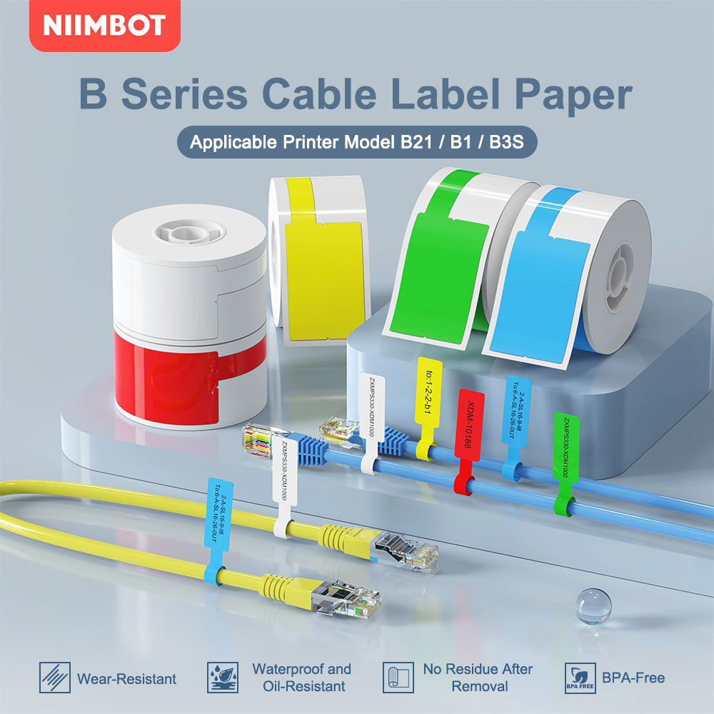 Label Printer Tape - Niimbot Cable Label Portable Printer Thermal