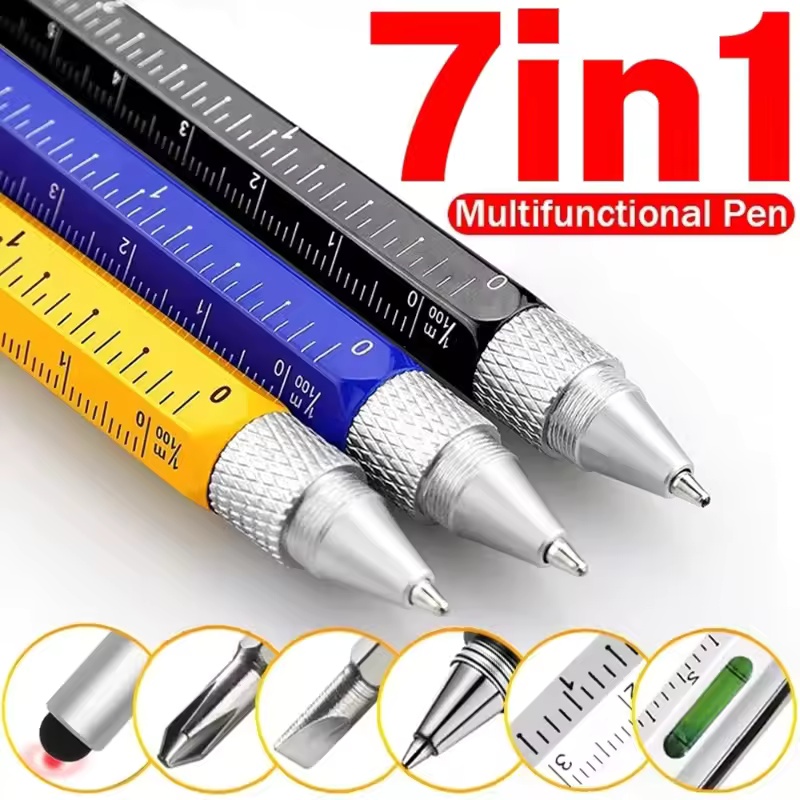 Stationery Supply - 7 in 1 Multifunctional Pen Touch