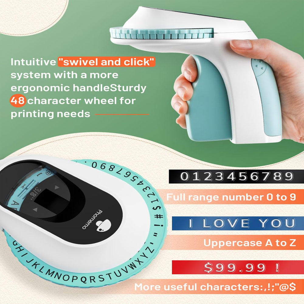 E975 Embossed Label Printer, 3 - Label Printer Tape recension och pris