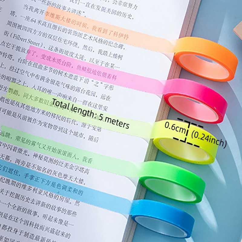 5 Rolls Multicolor Writable St - Correction Tape Roller recension och pris
