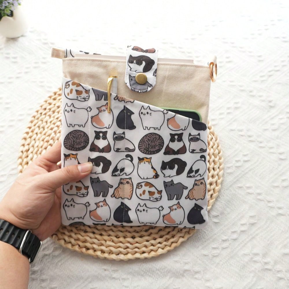 1PC Mellow Cat Canvas Book Bag - Ideal Stationery & Office Supply recension och pris
