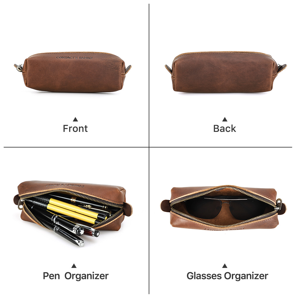 Retro Leather Pencil Case High - Office Stationery Supply Business recension och pris