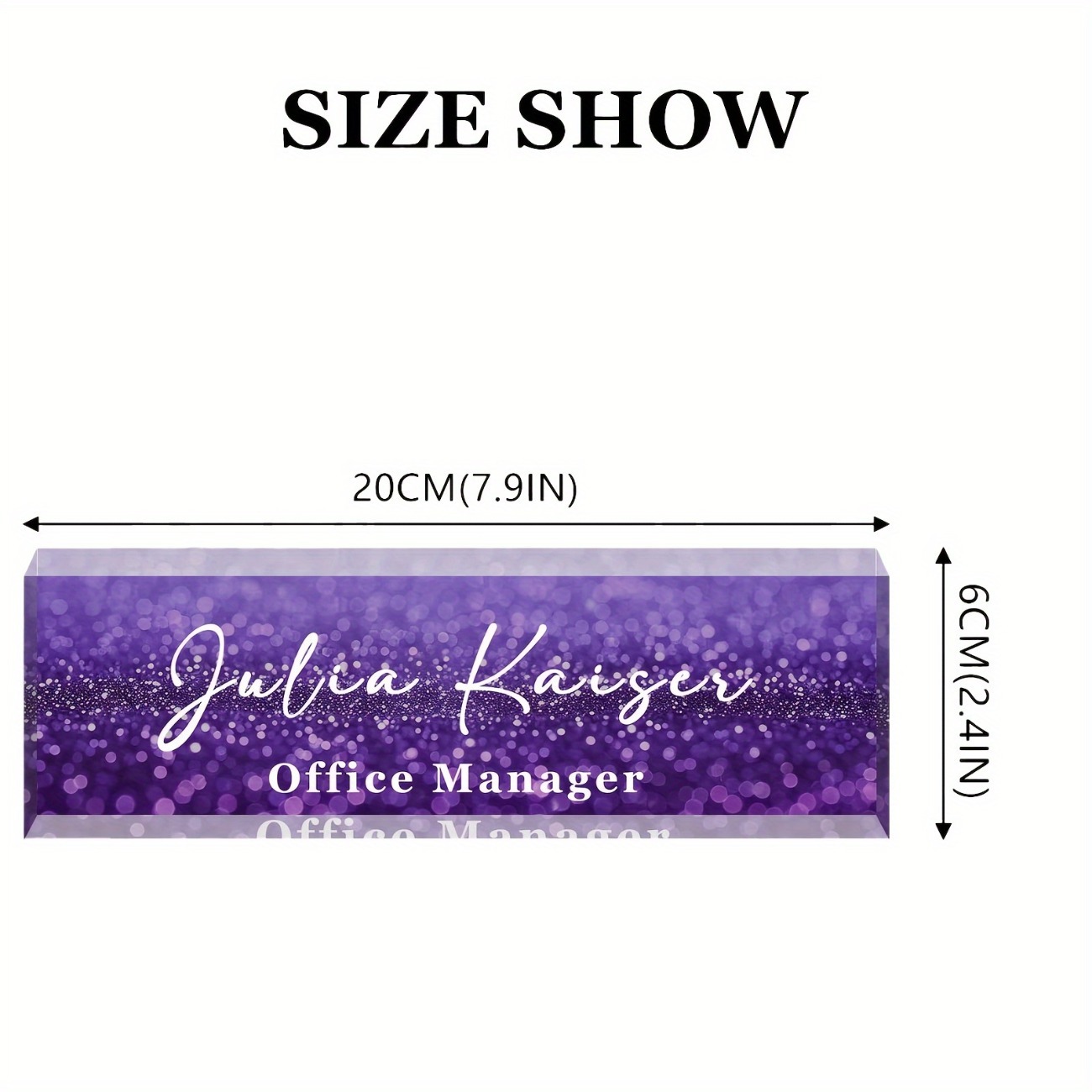 Personalized Acrylic Desk Name - Desk Name Plate recension och pris