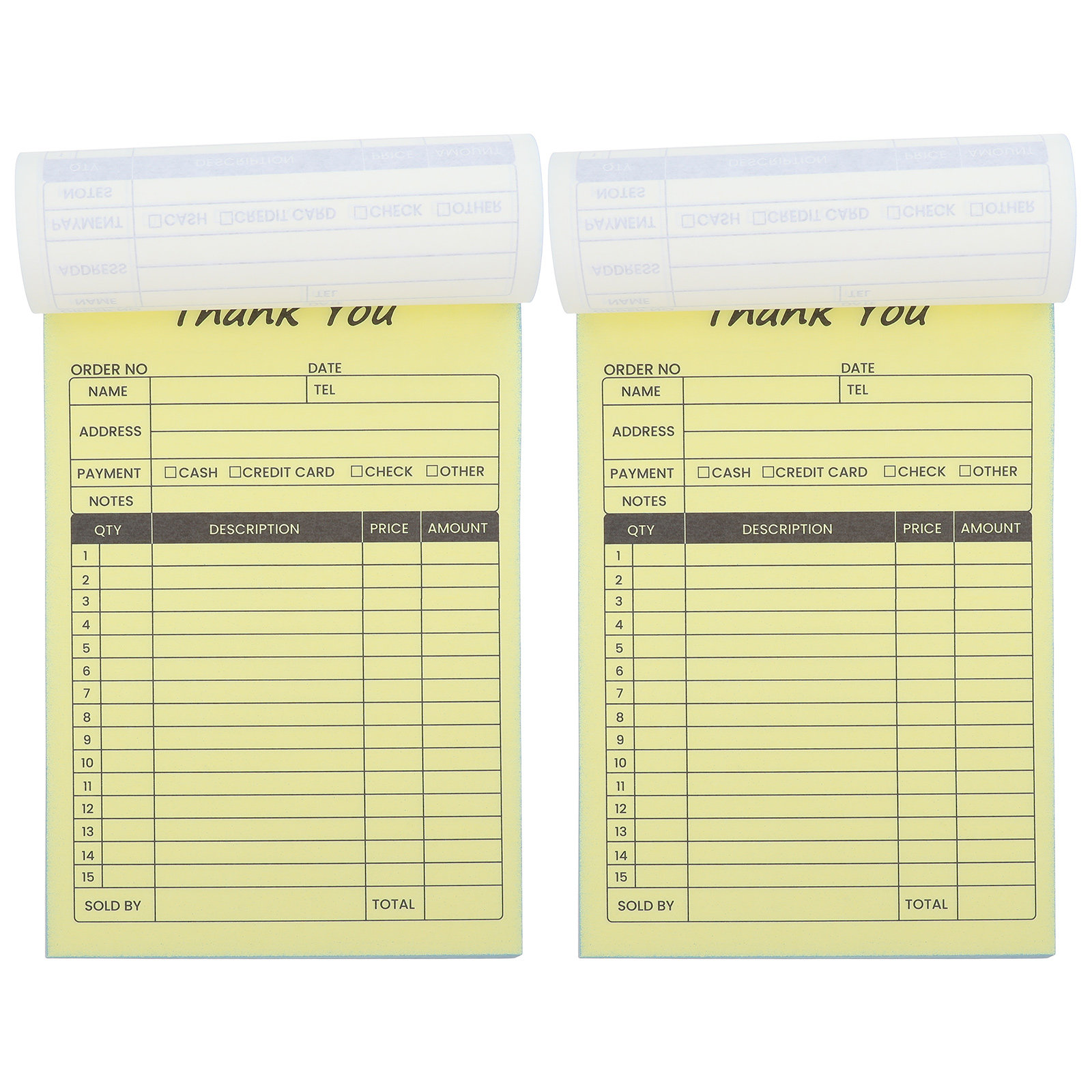 2Pcs Order Invoice Receipt Boo - Carbon Copy Book recension och pris