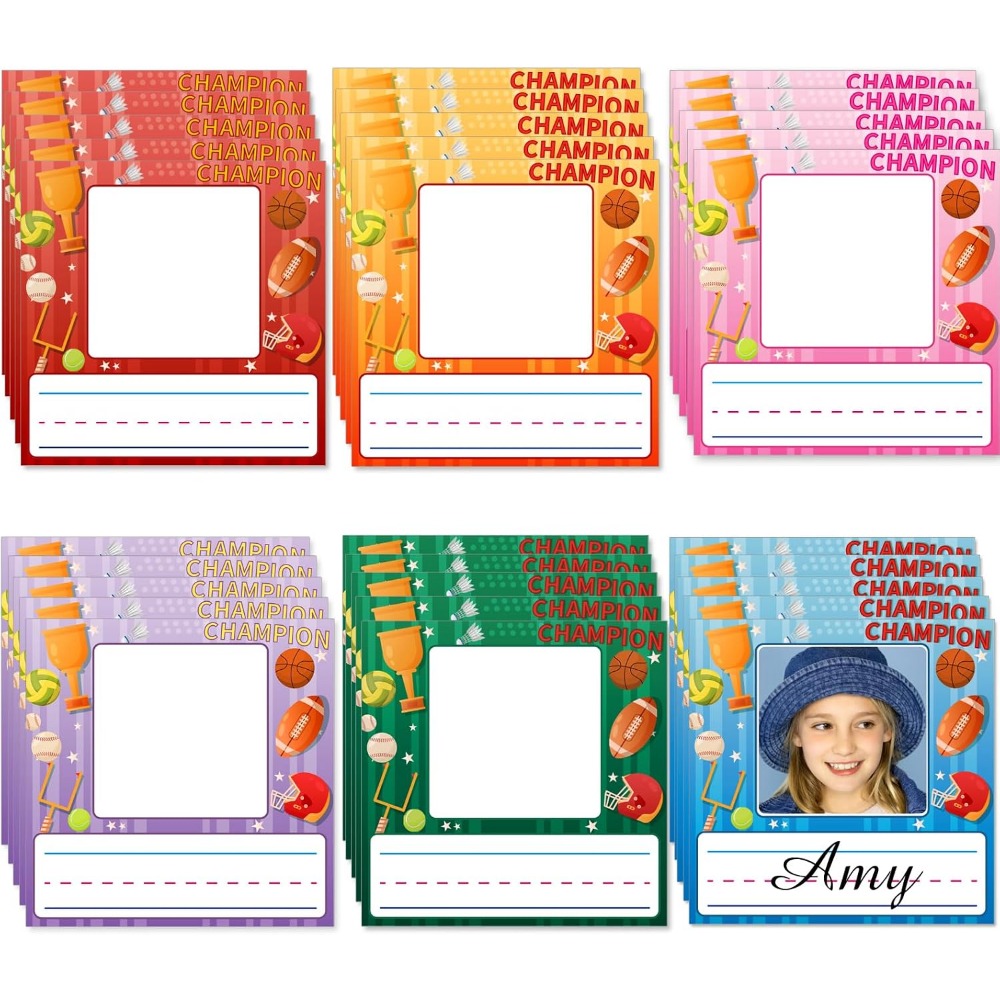 48 Pcs Kids Desk Nameplates wi - Desk Name Plate recension och pris