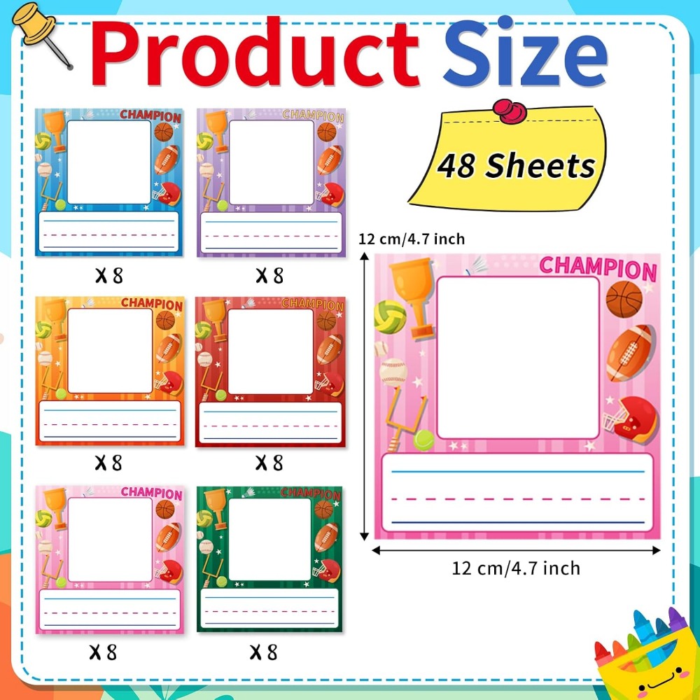 48 Pcs Kids Desk Nameplates wi - Desk Name Plate recension och pris