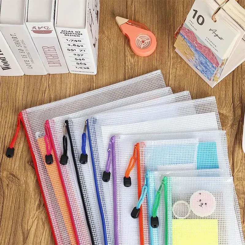 A3/A4/A5/A6 Mesh Zipper Pouch  - Portfolio Folder Zip recension och pris