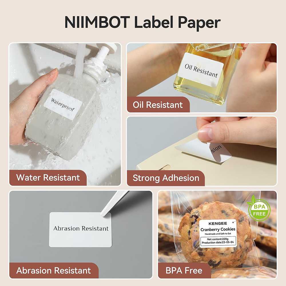 NIIMBOT Thermal Label for B1 B - Label Printer Tape recension och pris