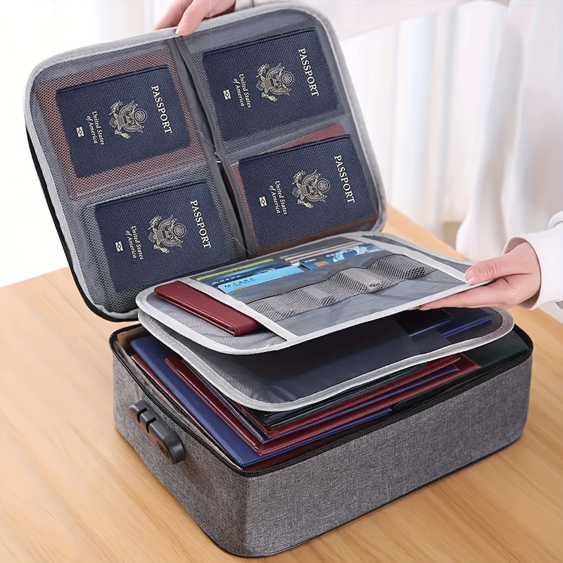 Lockable File Storage Bag,3-La - Portfolio Folder Zip recension och pris