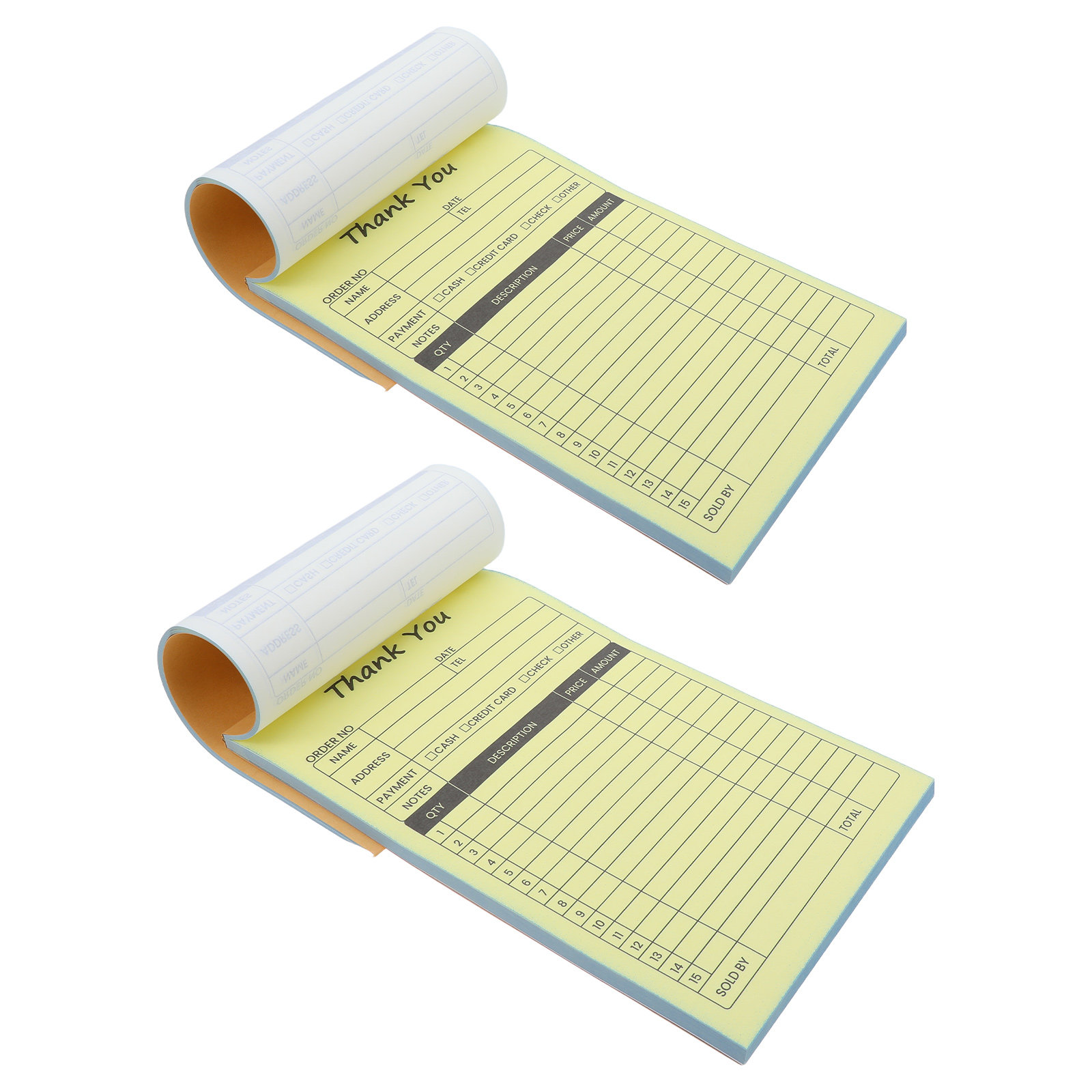 2Pcs 2-Part Receipt Book with  - Carbon Copy Book recension och pris