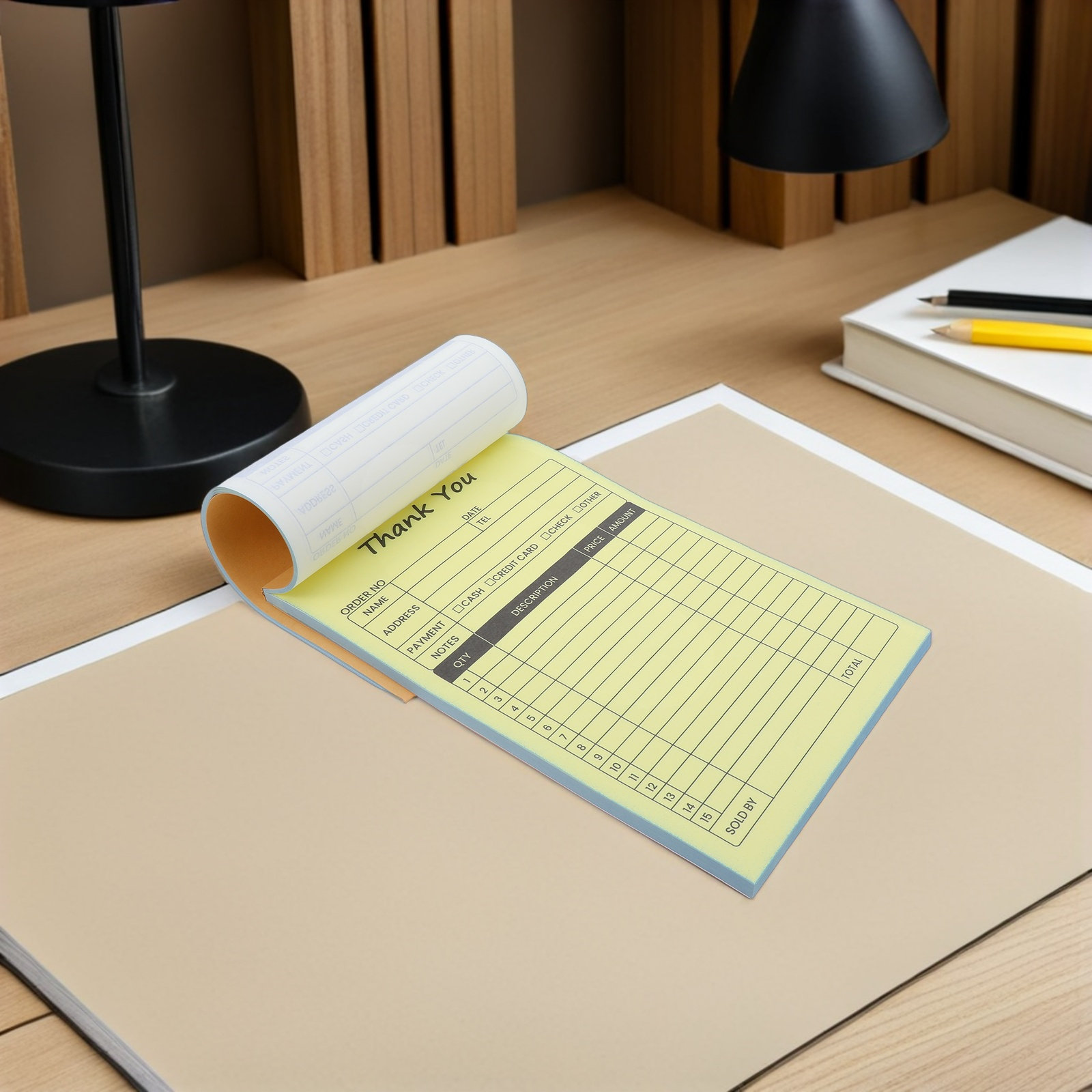 2Pcs 2-Part Receipt Book with  - Carbon Copy Book recension och pris