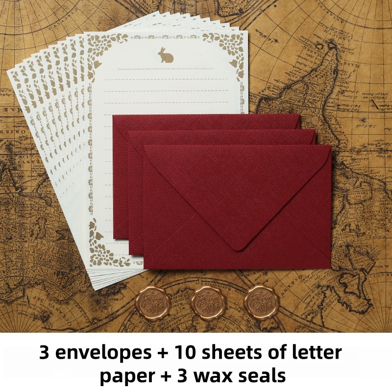 16PCS Vintage Linen Envelopes  - Wax Seal Stamp Kit recension och pris