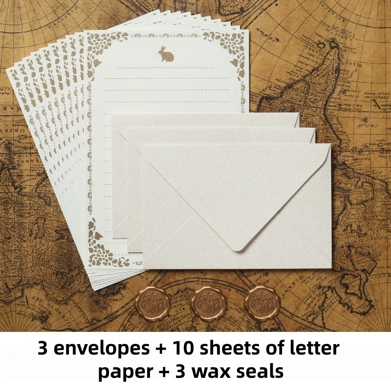16PCS Vintage Linen Envelopes  - Wax Seal Stamp Kit recension och pris