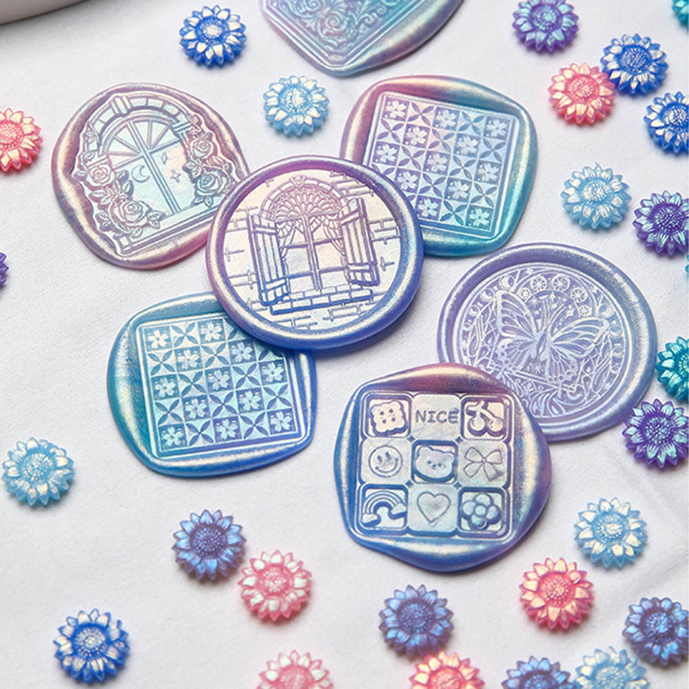 100pcs Mixed Color Glitter Dre - Wax Seal Stamp Kit recension och pris