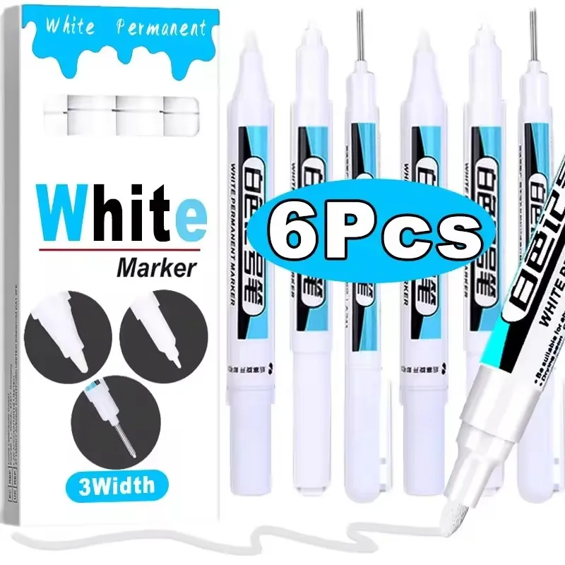 0.7/1.0/2.5MM White Permanent  - Stationery Supply recension och pris