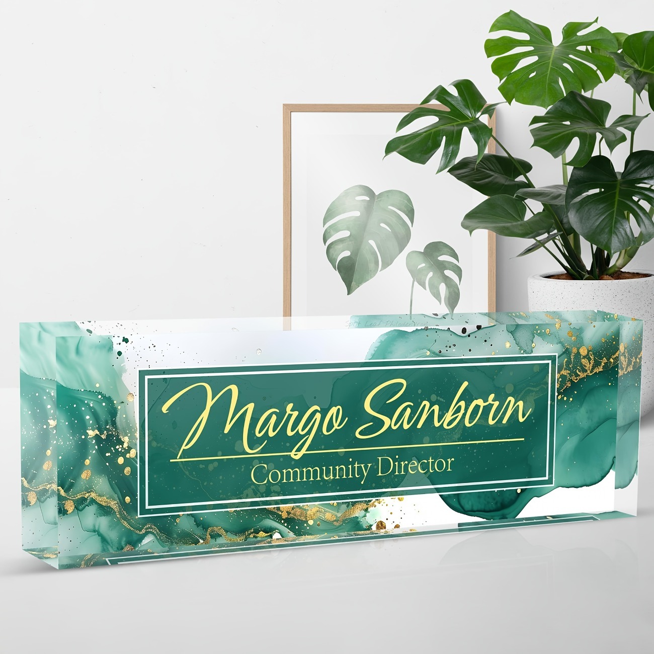 Custom Acrylic Desk Name Plate - Desk Name Plate recension och pris