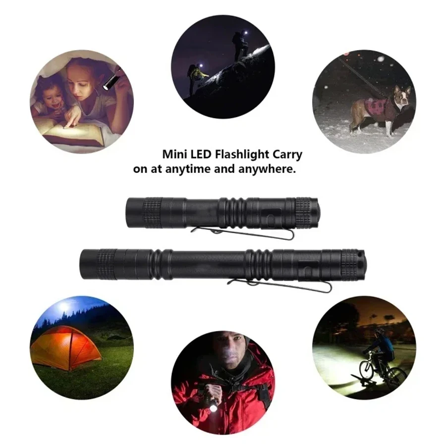 Mini Portable LED Flashlight P - Stationery Supply recension och pris