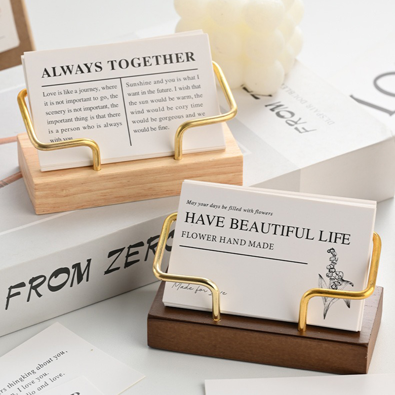 Wooden Business Card Holder Me - Desk Name Plate recension och pris