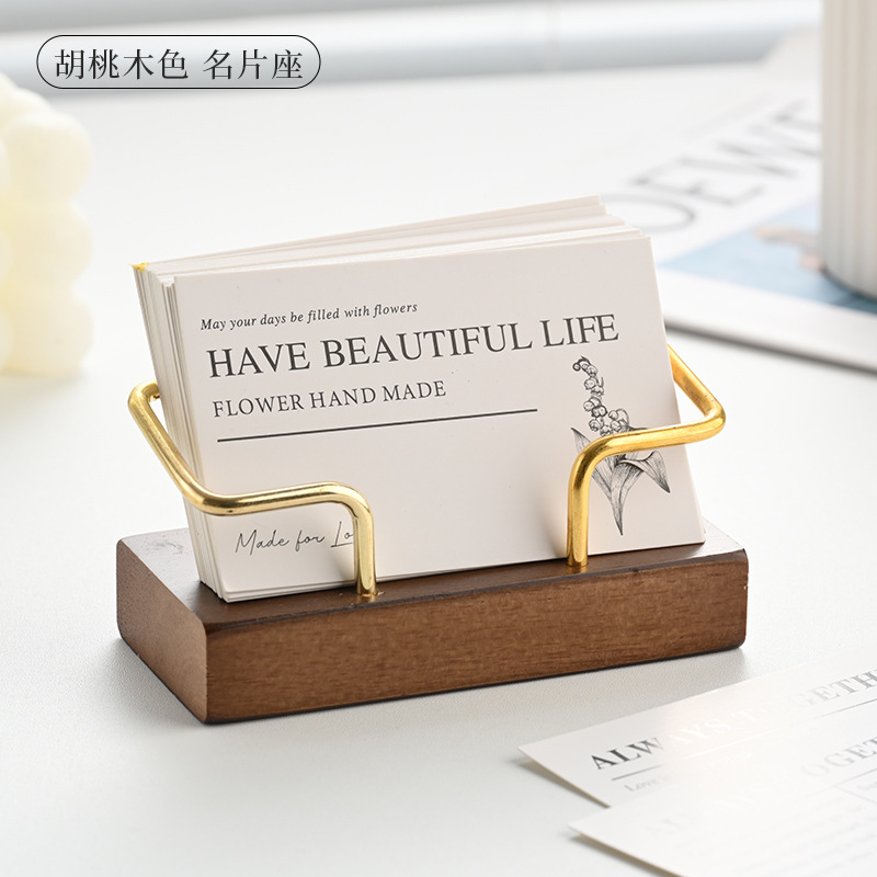 Wooden Business Card Holder Me - Desk Name Plate recension och pris