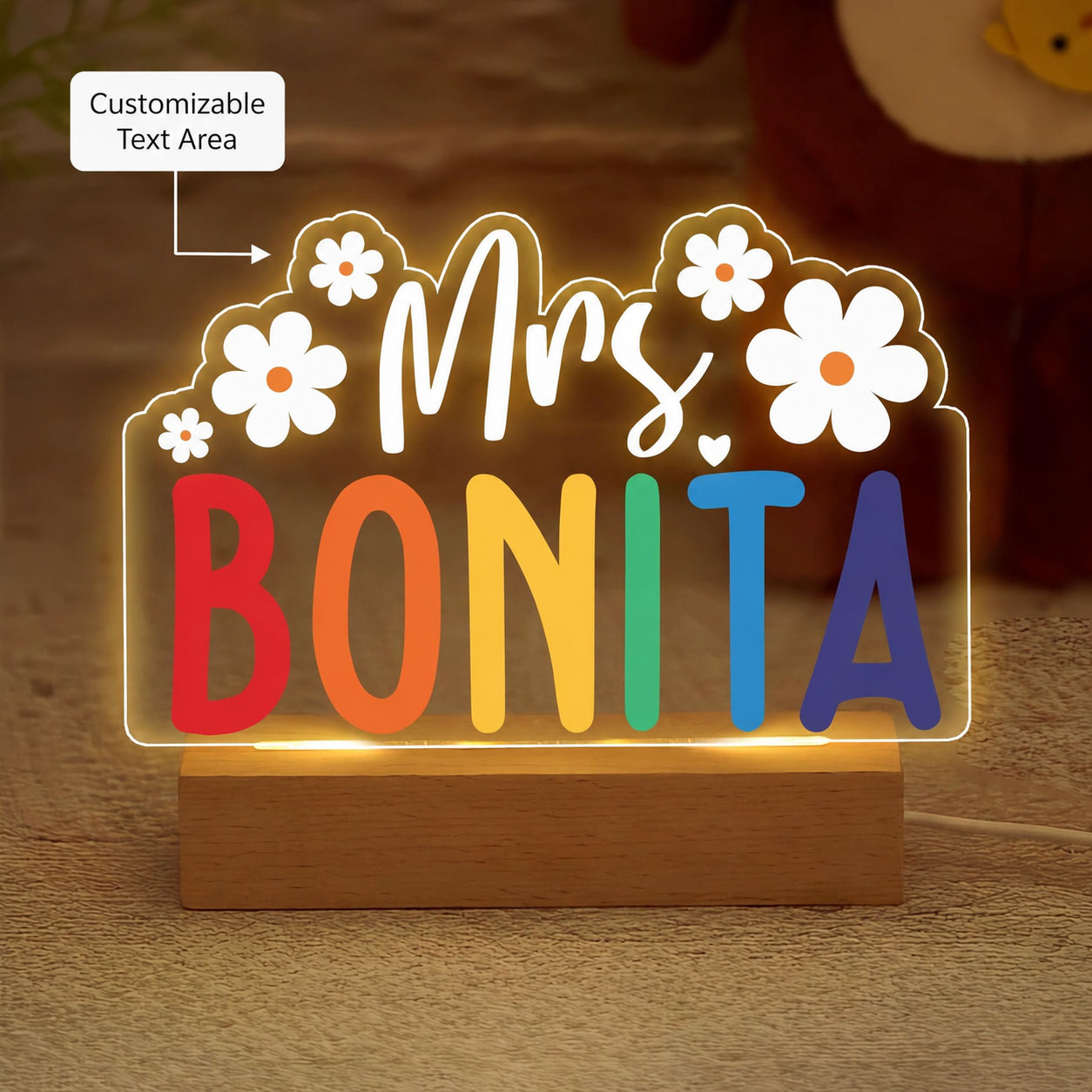 Personalized Teacher Desk Name - Desk Name Plate recension och pris