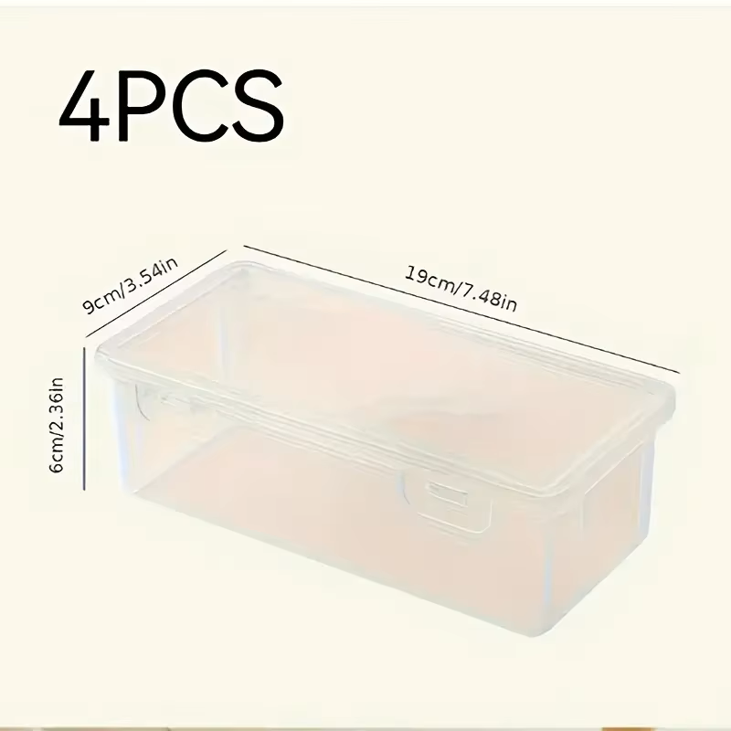 4 large transparent PP storage - Stationery Office Supply Store recension och pris