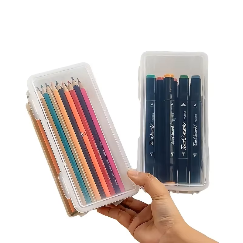 4 large transparent PP storage - Stationery Office Supply Store recension och pris