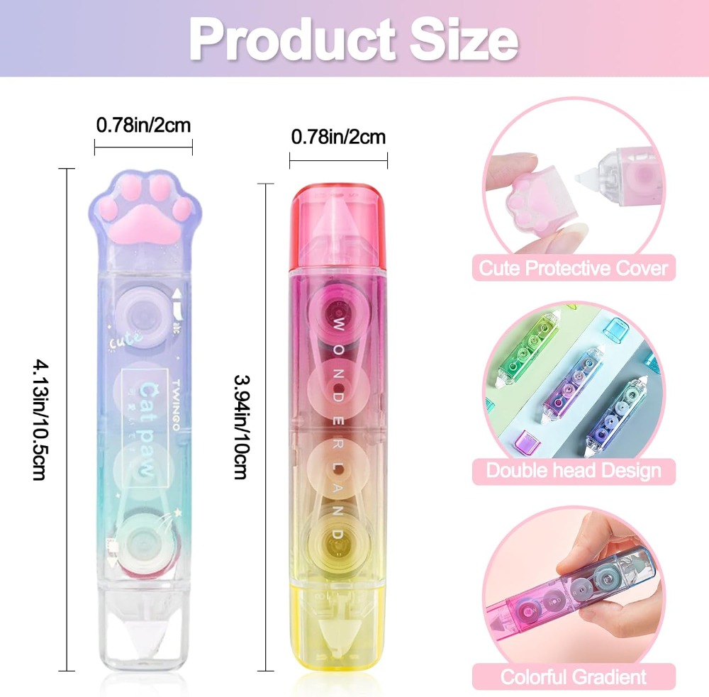 6 Pcs Correction Tape, 2 in 1  - Correction Tape Roller recension och pris
