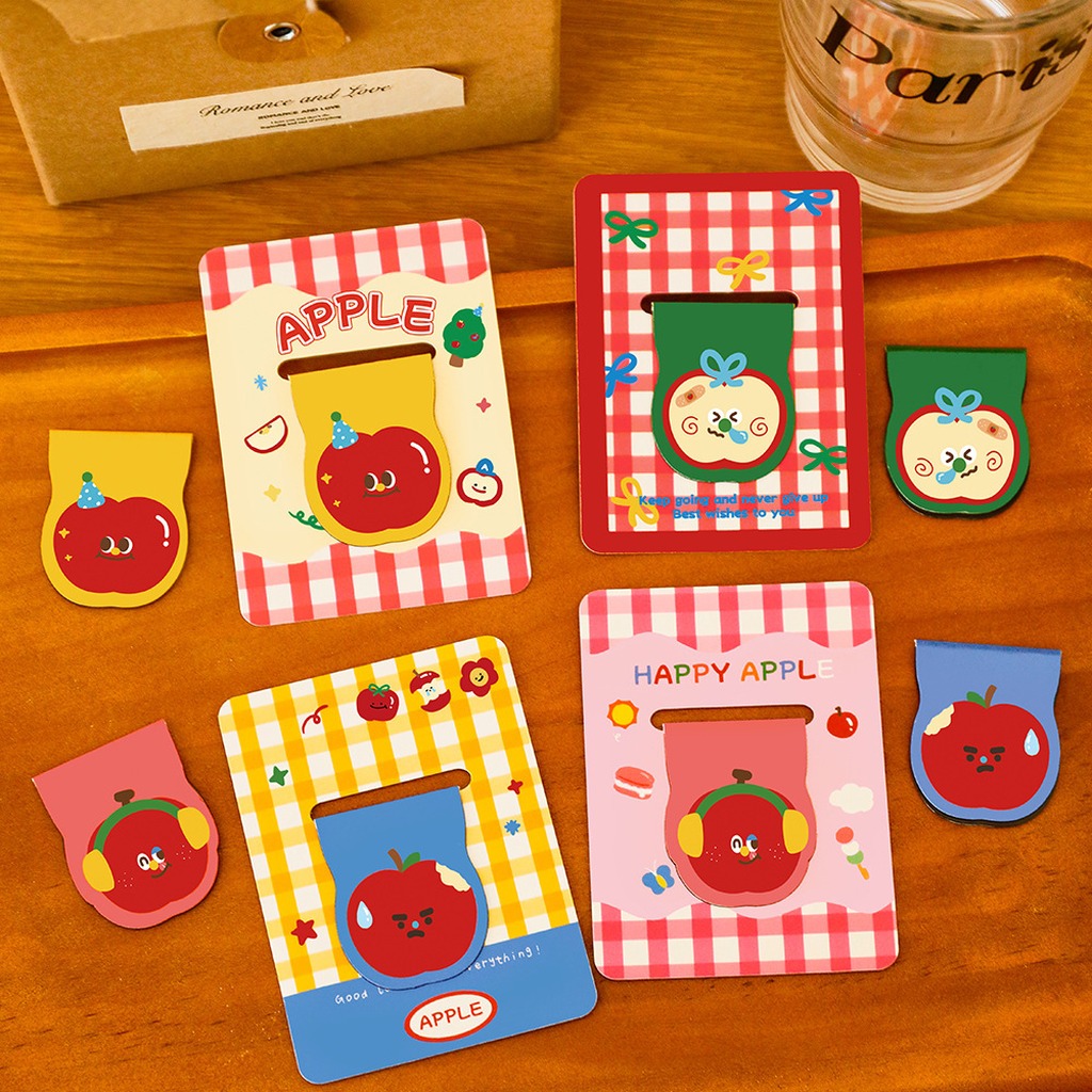Cute Apple Shaped Magnetic Boo - Paperclip Magnetic Set recension och pris