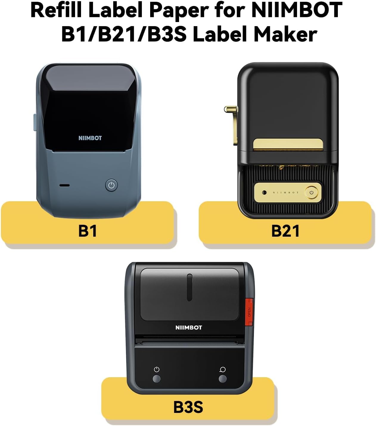 NiiMBOT B21 B1 B3S Round Label - Label Printer Tape recension och pris
