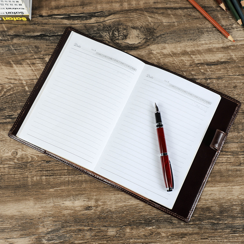 Genuine Leather Handmade A5 La - Office Stationery Supply Business recension och pris