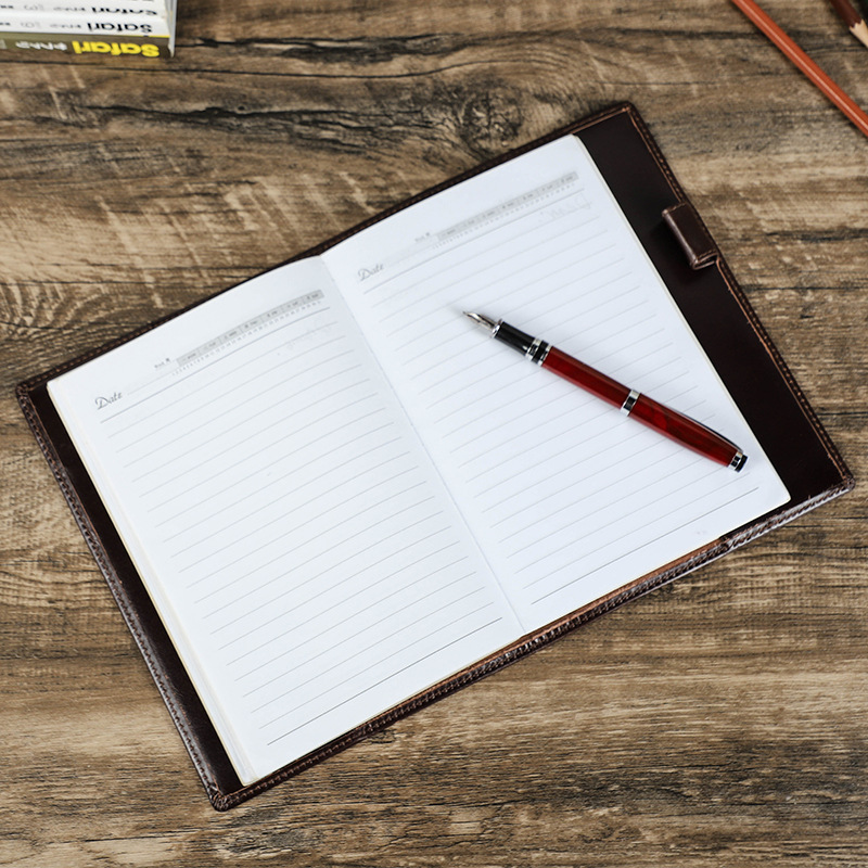 Genuine Leather Handmade A5 La - Office Stationery Supply Business recension och pris