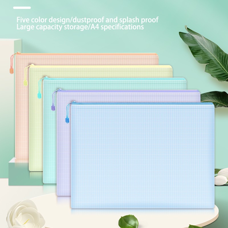 5pcs Mesh Zipper Pouch Documen - Portfolio Folder Zip recension och pris