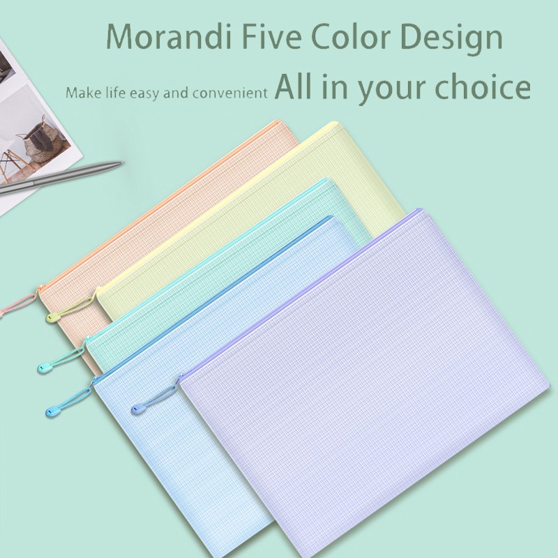 5pcs Mesh Zipper Pouch Documen - Portfolio Folder Zip recension och pris