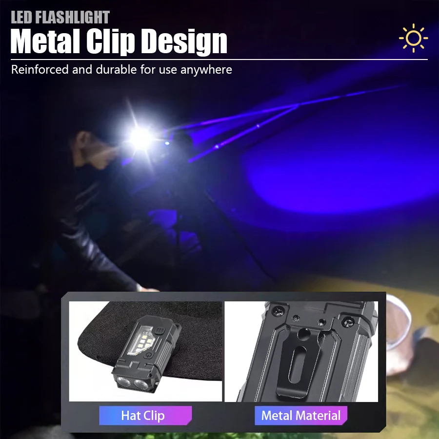 Mini Keychain EDC Flashlight - - Stationery Supply recension och pris