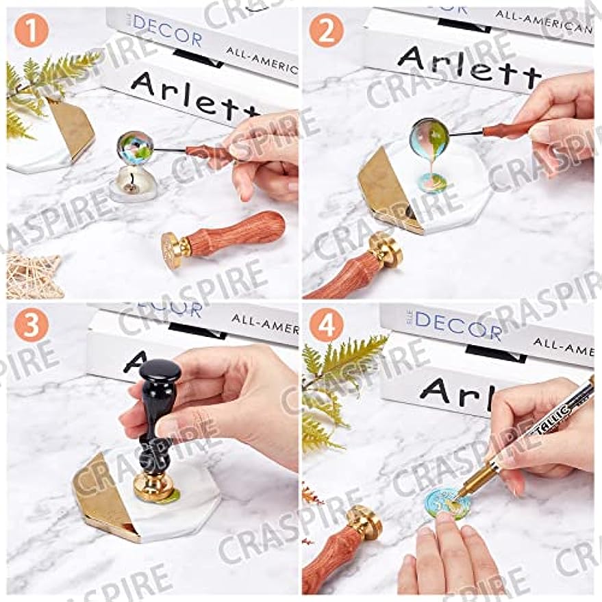 1PC Fox Moon Wax Seal Stamps R - Wax Seal Stamp Kit recension och pris