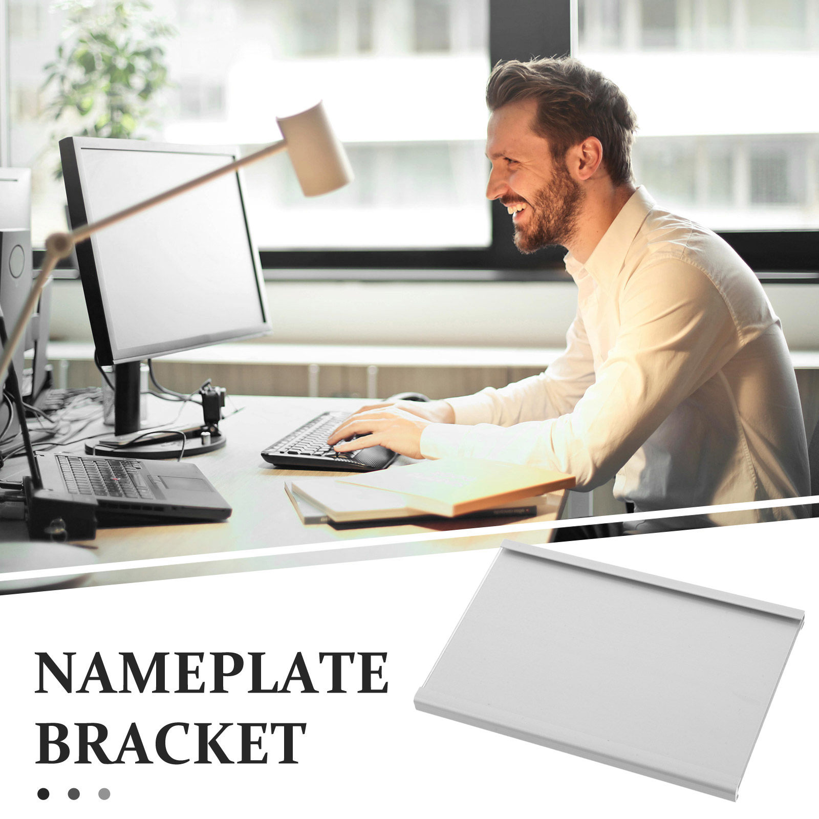 Metal Desk Name Plate Holder A - Desk Name Plate recension och pris