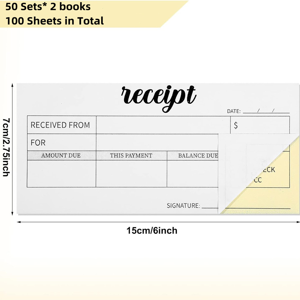 cash receipt book Carbon Copie - Carbon Copy Book recension och pris