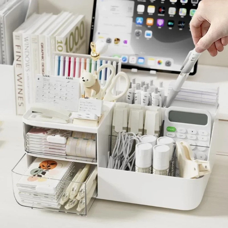 1Pcs Desktop Cosmetics Organiz - Ideal Stationery & Office Supply recension och pris