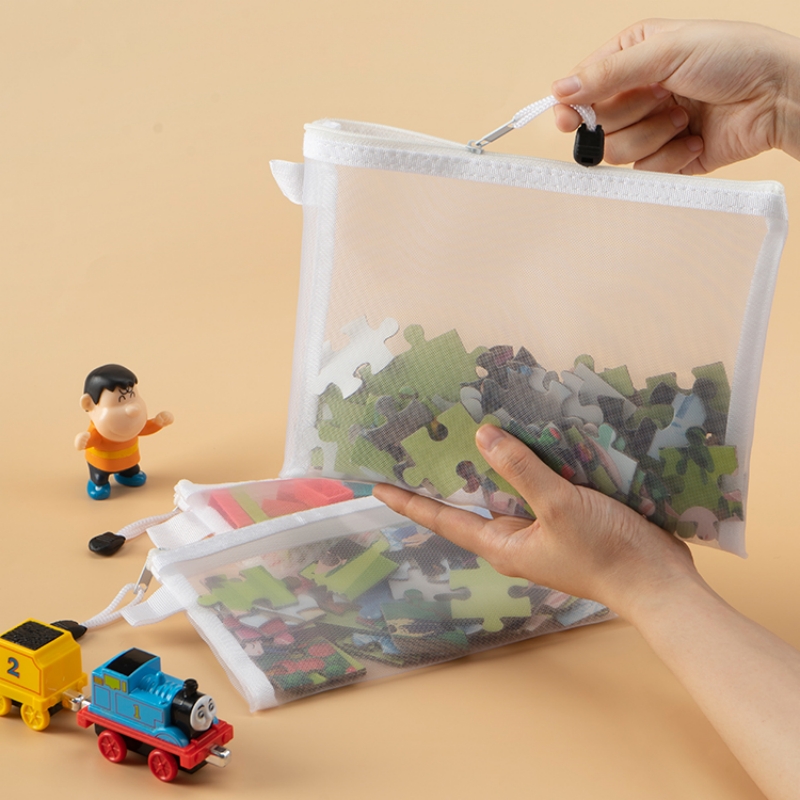 1-30 PCS Mesh Zipper File Bag  - Portfolio Folder Zip recension och pris