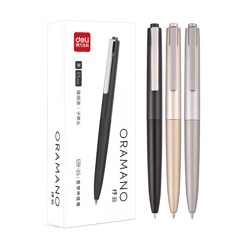 Deli 3pcs 0.5mm/0.7mm Black In - Office Stationery Supply Business recension och pris