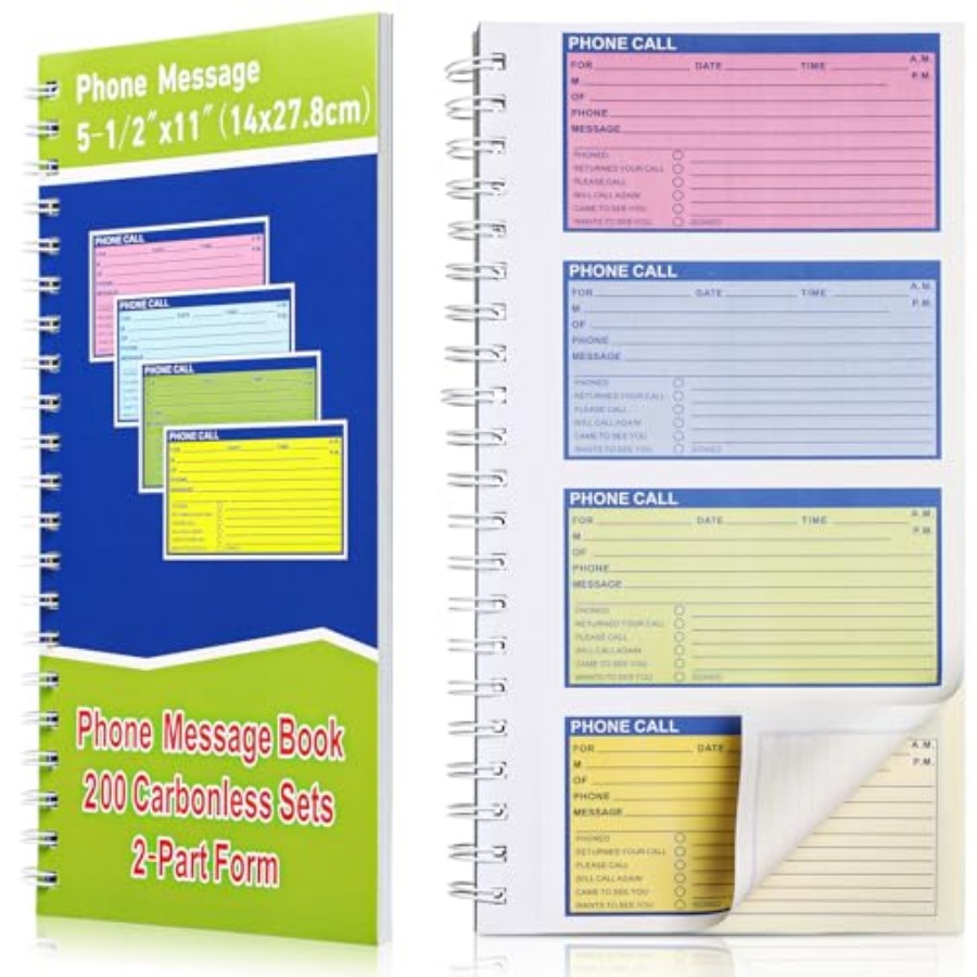 1 Pcs Spiral Bound Phone Messa - Carbon Copy Book recension och pris