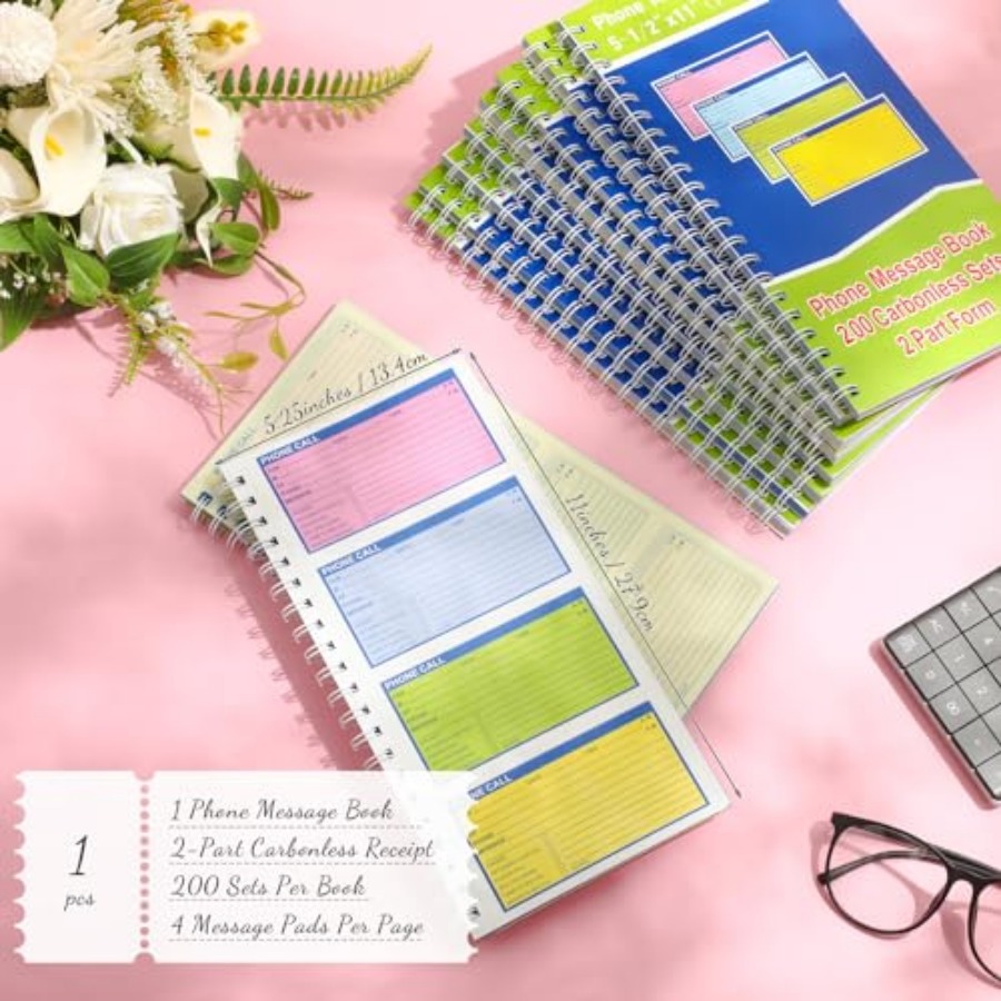 1 Pcs Spiral Bound Phone Messa - Carbon Copy Book recension och pris
