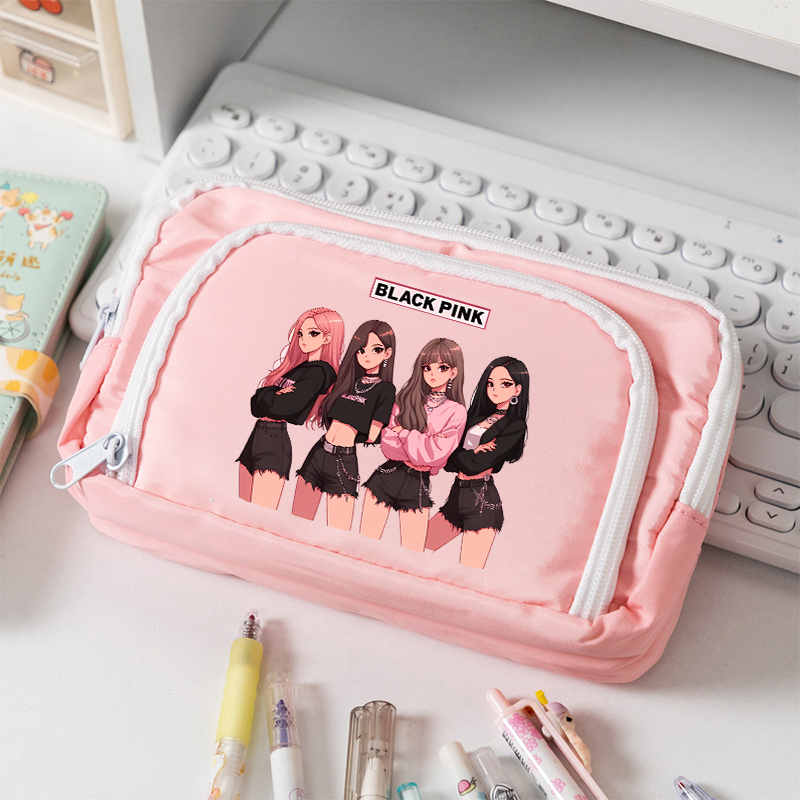 BlackPink Large Capacity Canva - Pencil Case Large recension och pris