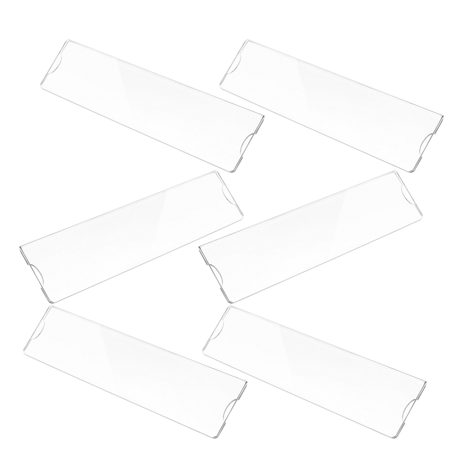 6Pcs Acrylic Name Plate Holder - Desk Name Plate recension och pris