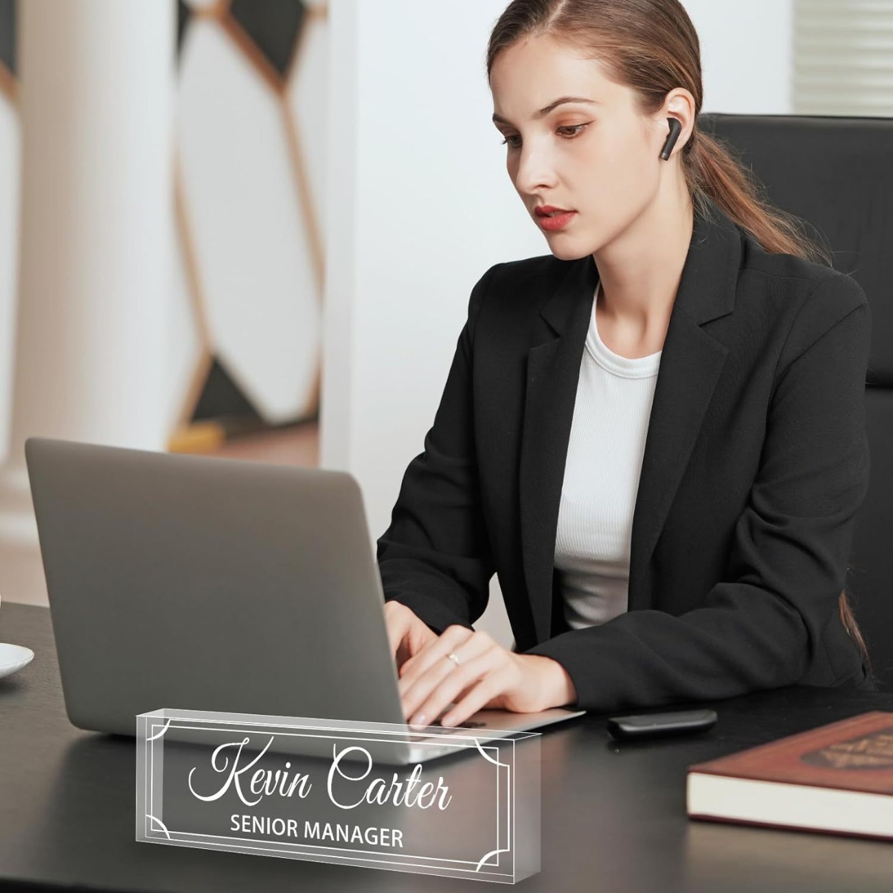 Personalized Acrylic Desk Name - Desk Name Plate recension och pris