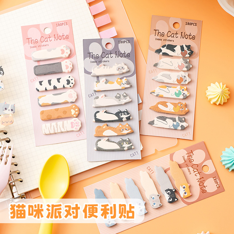 40packs Kawaii Cat Memo Pad St - Stationery Office Items List recension och pris