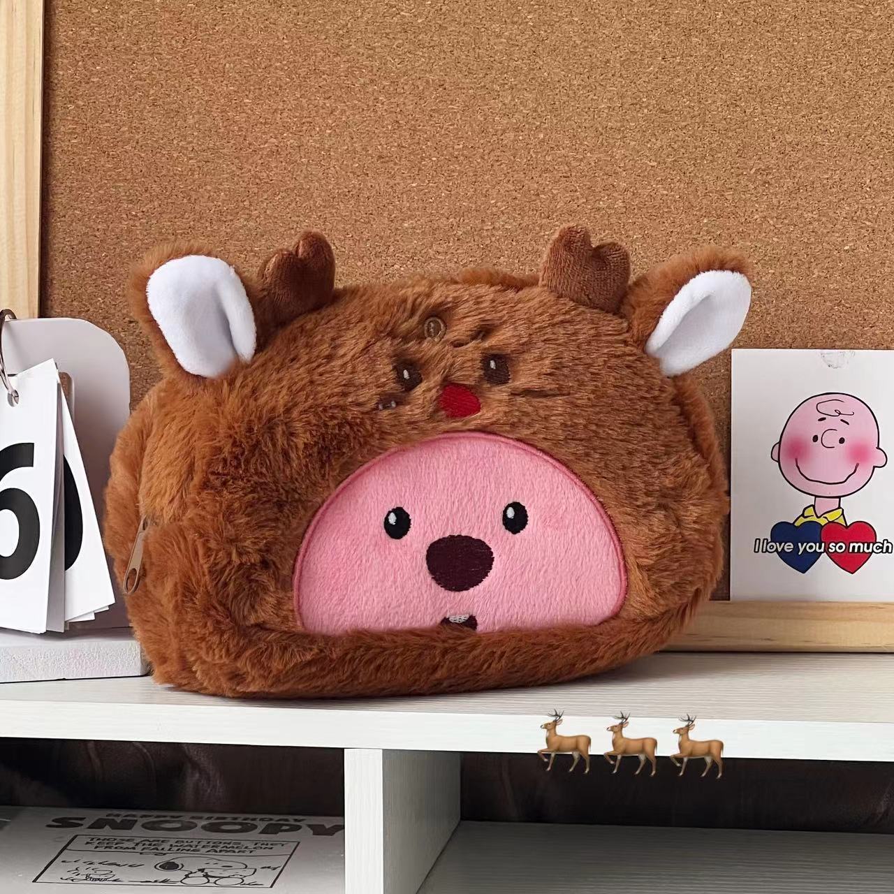 Cartoon Plush Pencil Bag Stude - Pencil Case Large recension och pris