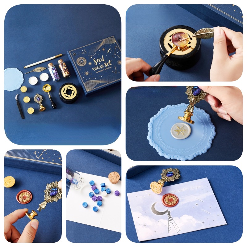 Starry Fire Lacquer Stamp Set  - Wax Seal Stamp Kit recension och pris